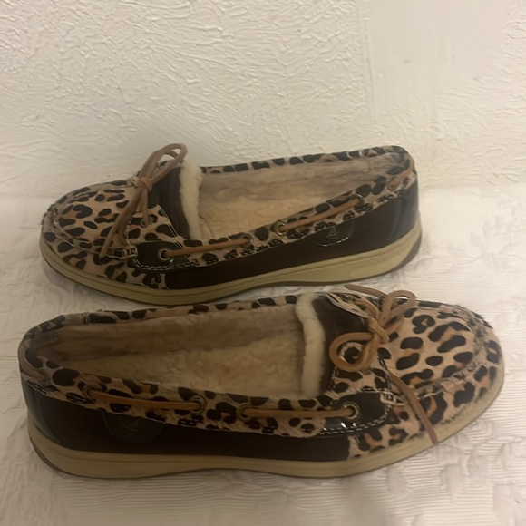 Sperry topsiders cheetah print calf hair and suede - Picture 2 of 6